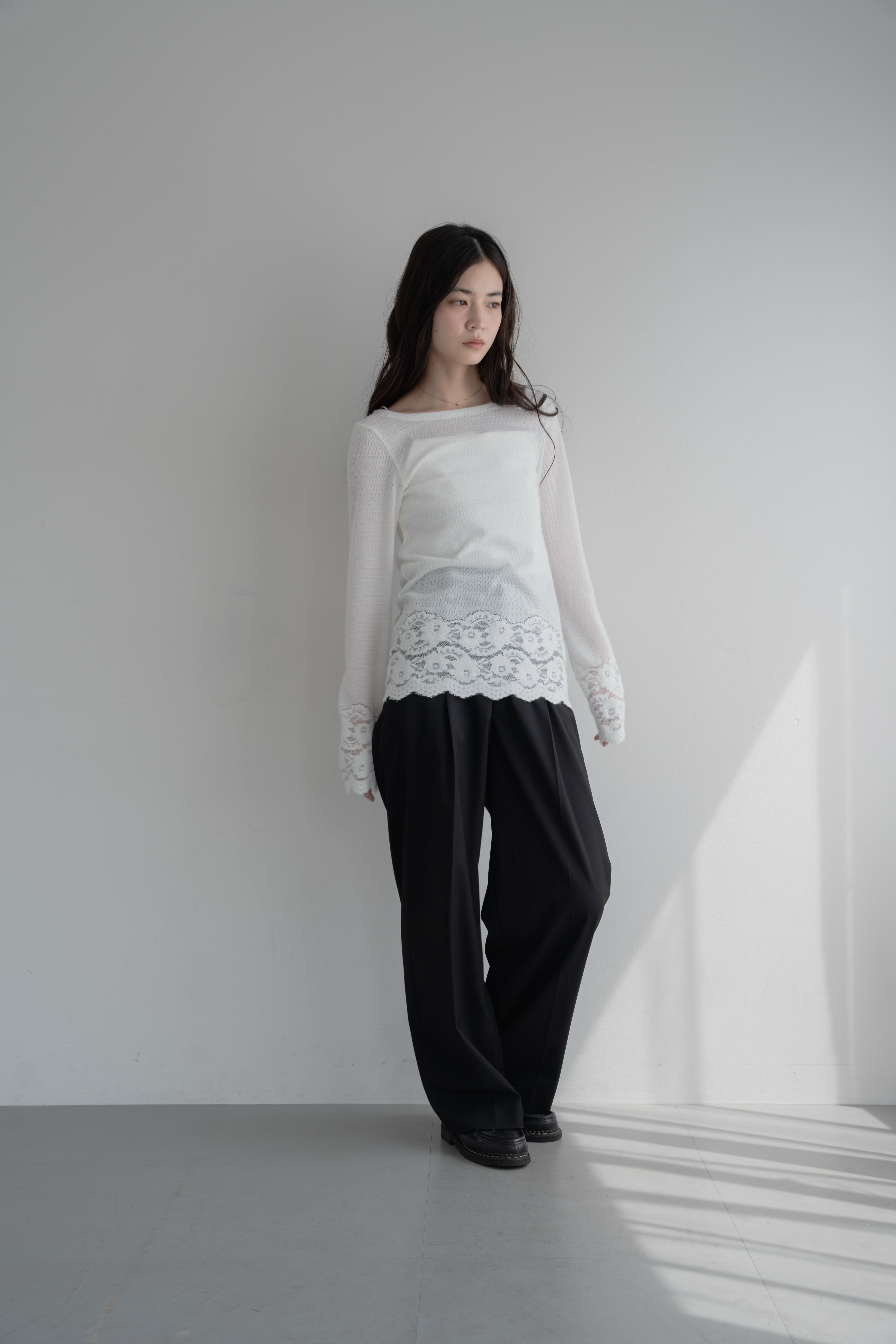 lace sheer knit | philme