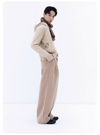 NORYBRAND Wool Hoodie Zip Sweater