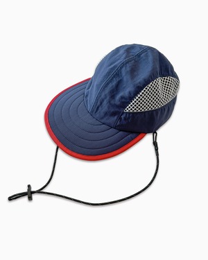 Manager In Training | Side mesh longbill 4panel cap | Navy (Detachable strap)