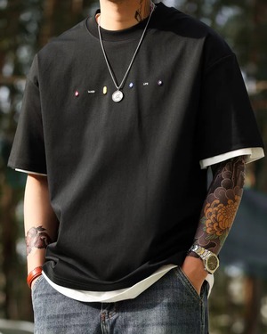 Casual Embroidered Tee  K0300
