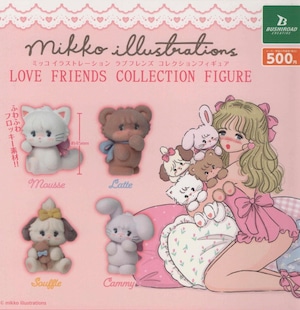 mikko illustrations LOVE FRIENDS コレクションフィギュア【全4種セット】