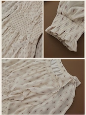 Rêverie à Pois Ruffle Dress F0784