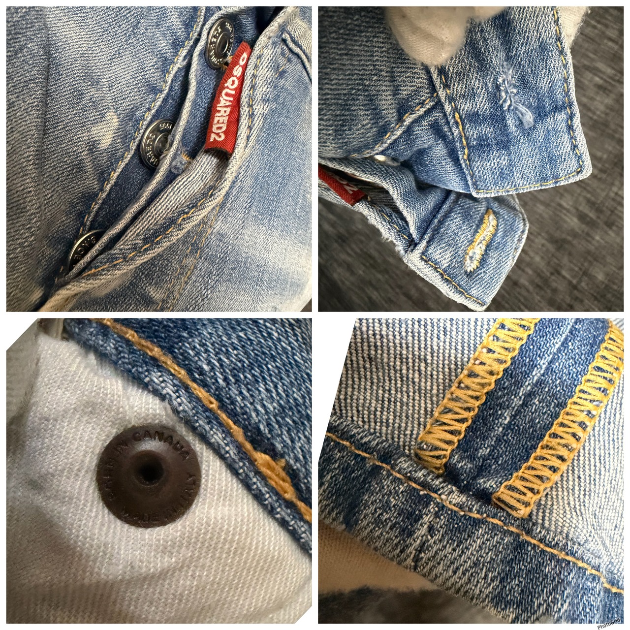 Dsquared2 クールガイ ダメージ加工 ストレッチデニム ブリーチ スリム 