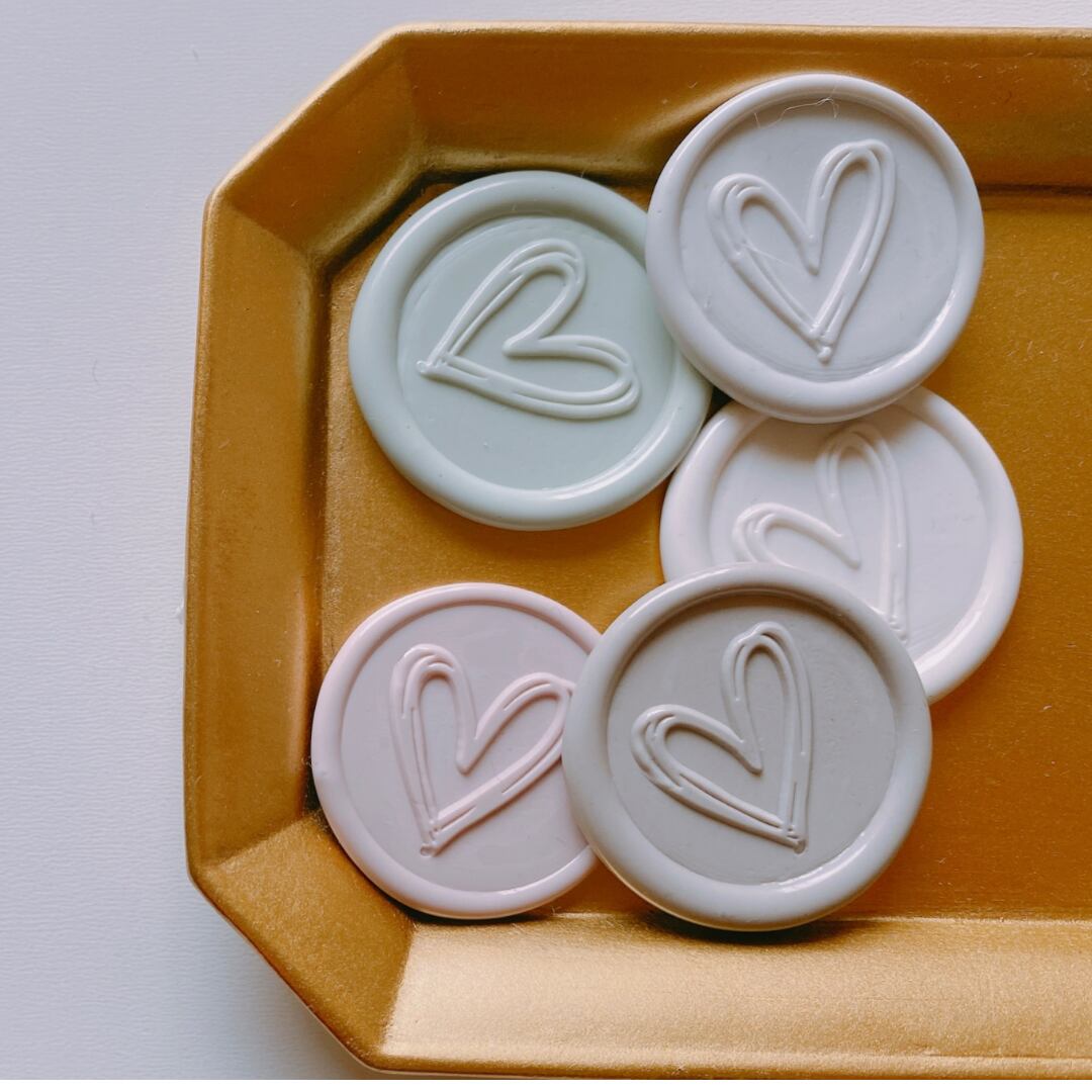 Wax Stamp -／くるくるハート型スタンプヘッド