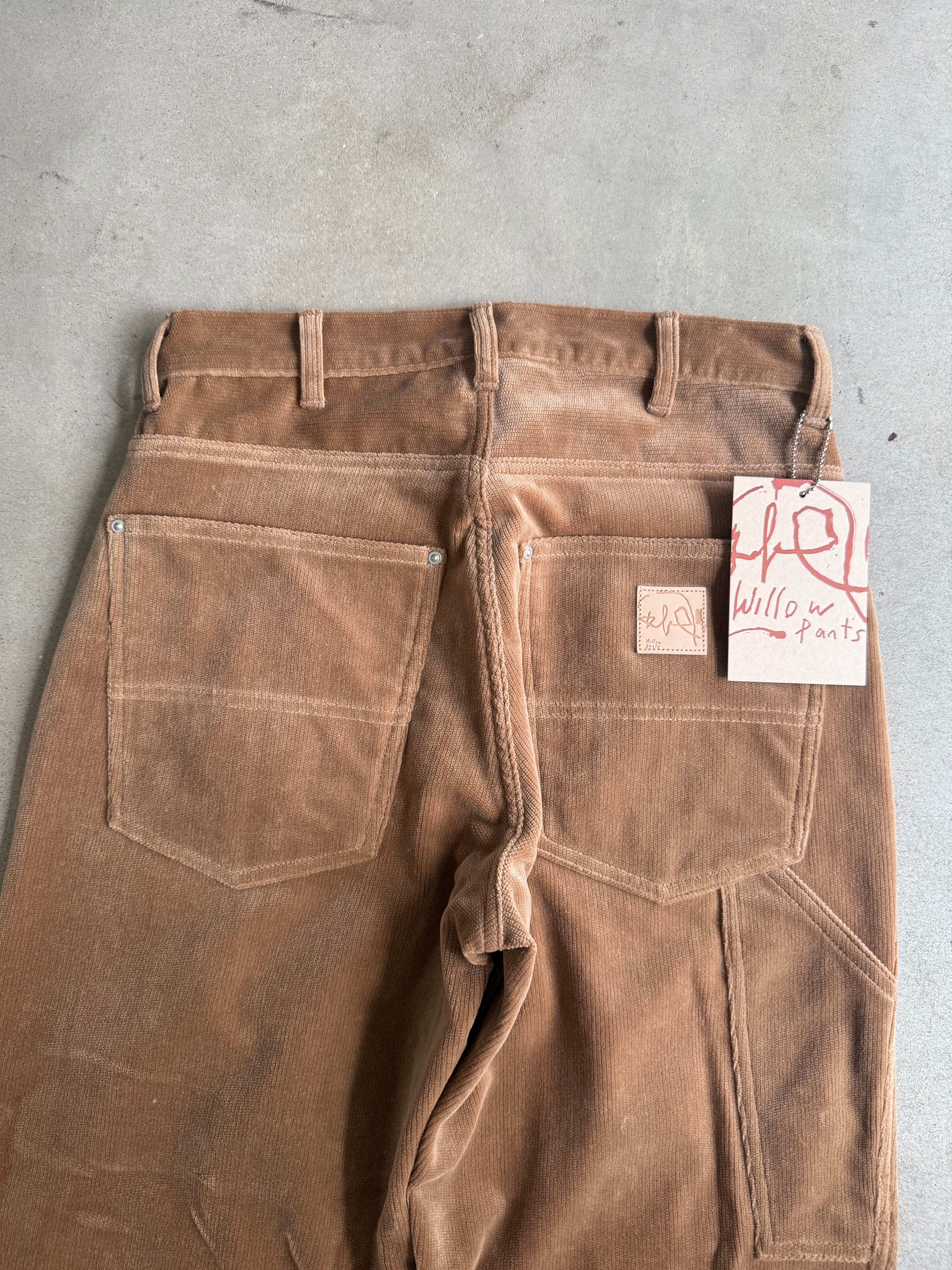 Willow Pants「P-035 DEAD STOCK FABRIC Pants BEIGE- CORDUROY