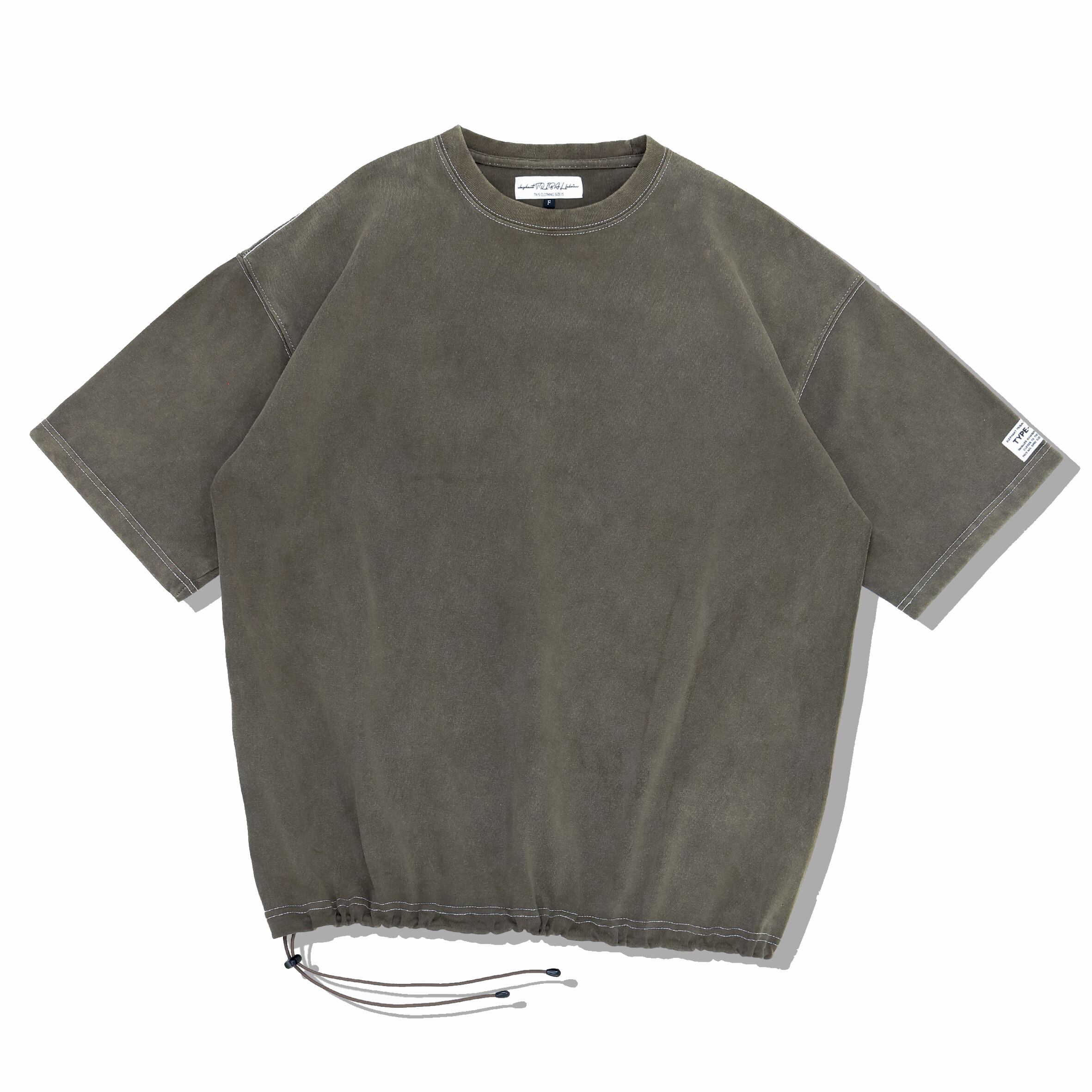 【elephant TRIBAL fabrics エレファブ 】Fade Fat T-SH FADEBROWN