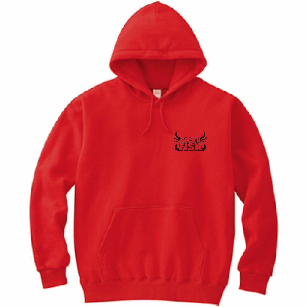Rock'n Fish ロゴパーカー 胸ワンポイント レッド | 釣りビジョン公式