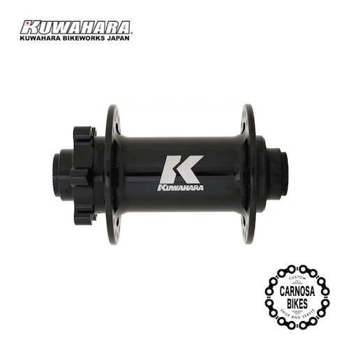 【KUWAHARA】Diavolo V2 Boost Front [ディアボロ ブイツー ブースト フロント] ハブ 32H 15×110mm Black