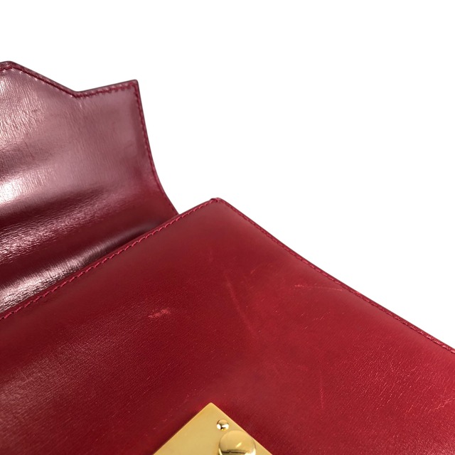 GUCCI グッチ ショルダーバッグ レッド レディロック レザー 2way vintage ヴィンテージ オールド stnb53