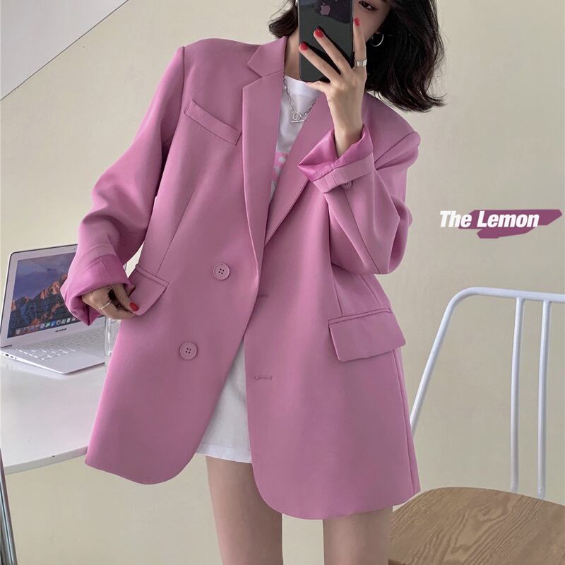 ルーズブレザー ジャケット レディース ビッグFスモールZ韓国61004058080