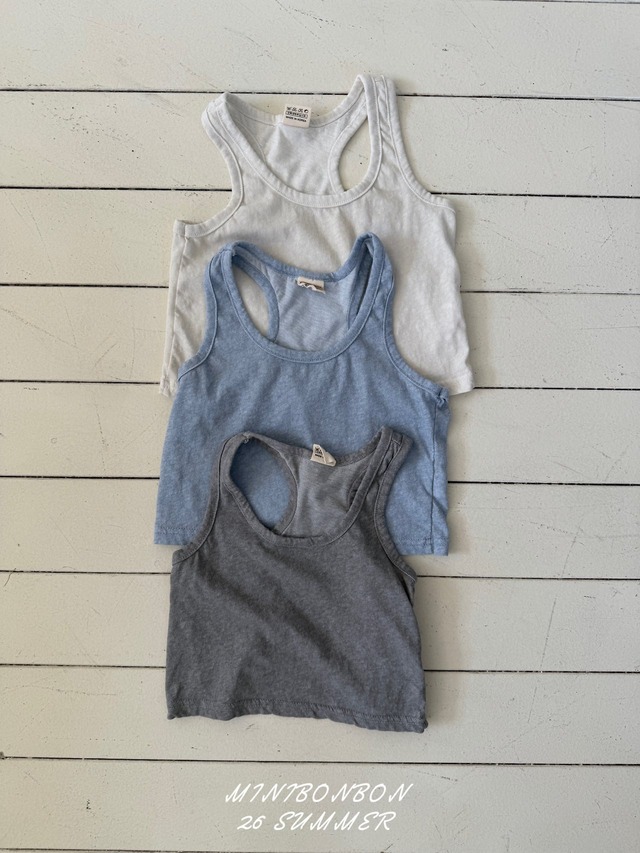 【取寄】minibonbon｜more sleeveless｜モアノースリーブ｜XS-JL｜kids&jr｜26 summer