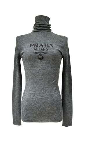 PRADA プラダ タートルニット グレー #40 27466-202610
