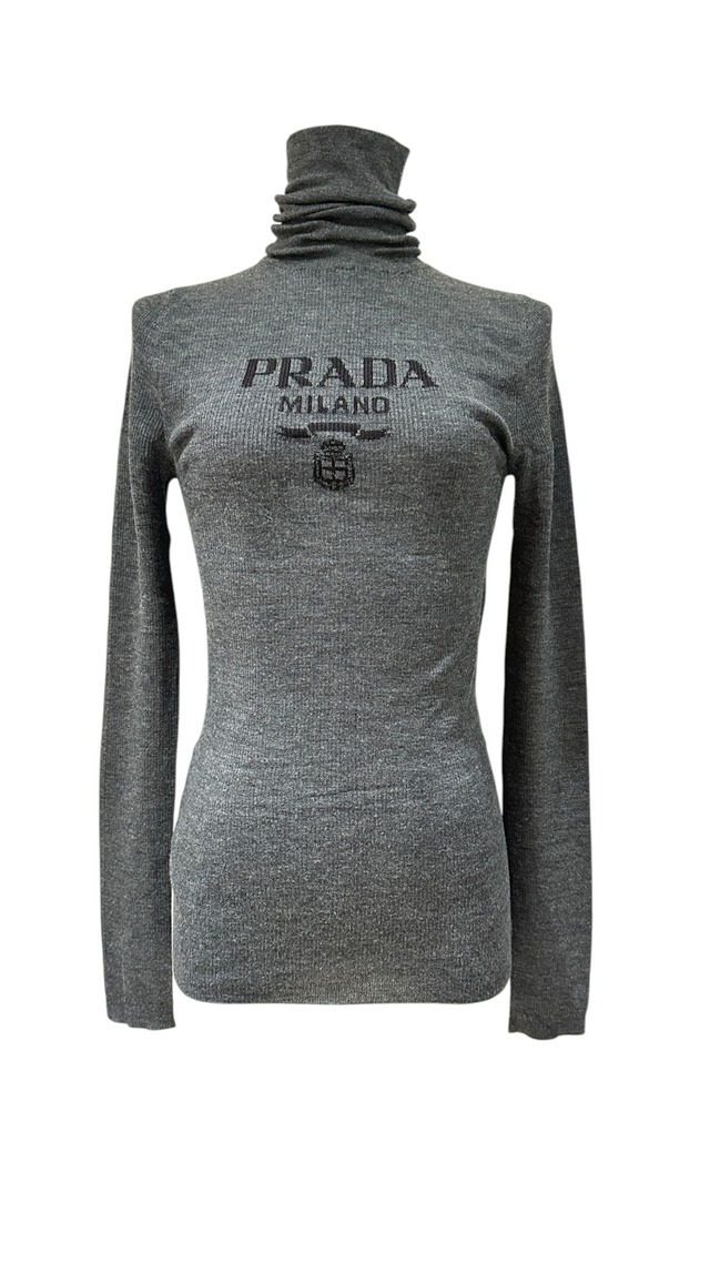 PRADA プラダ タートルニット グレー #40 27466-202610