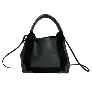 BALENCIAGA バレンシアガ ネイビーカバスXS レザー 2WAYバッグ 12147-202311