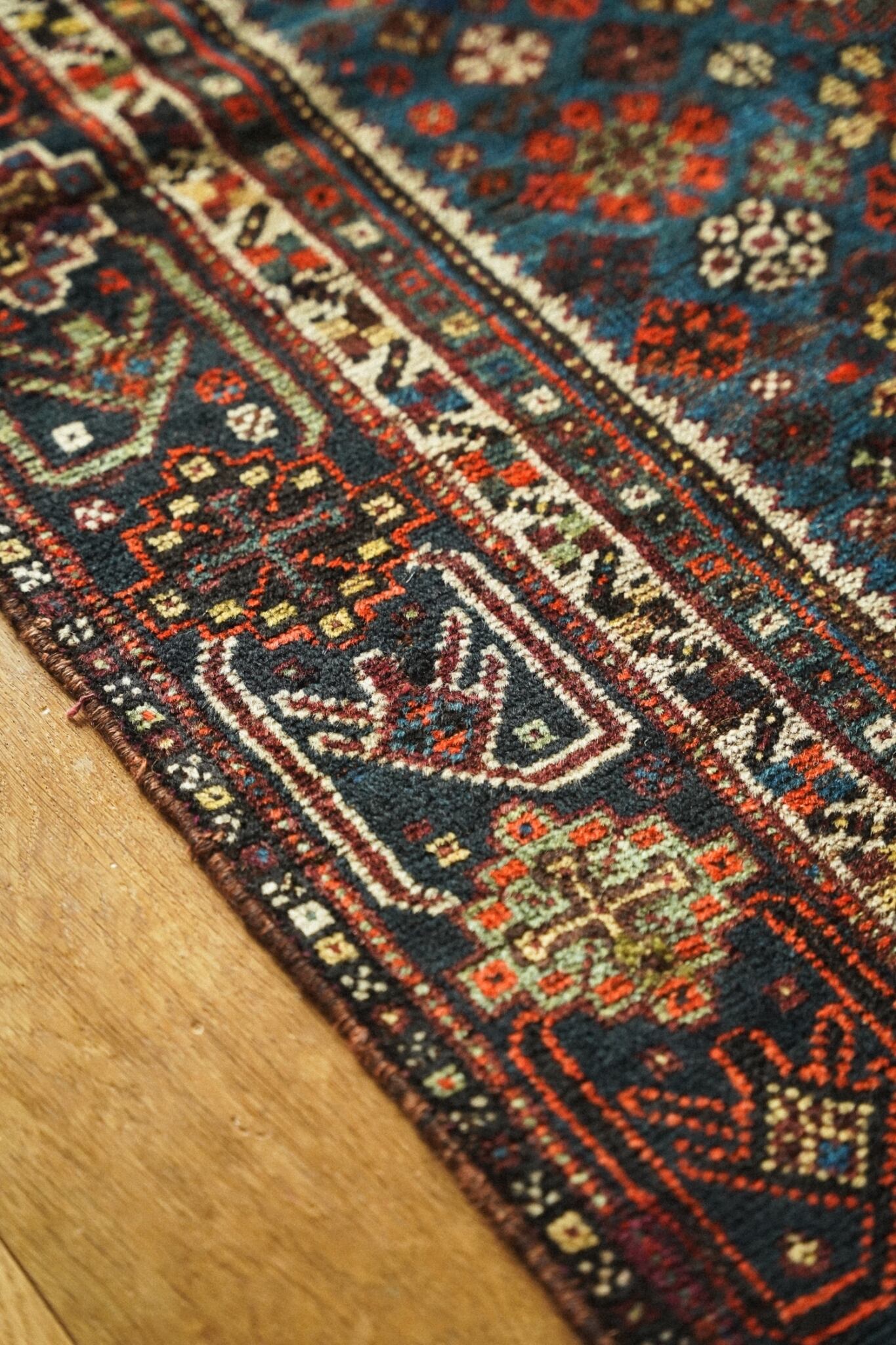 1415-Antique Khamse rug | 手織りのヴィンテージラグ専門店 | Bahr