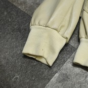 faux leather jacket ivory