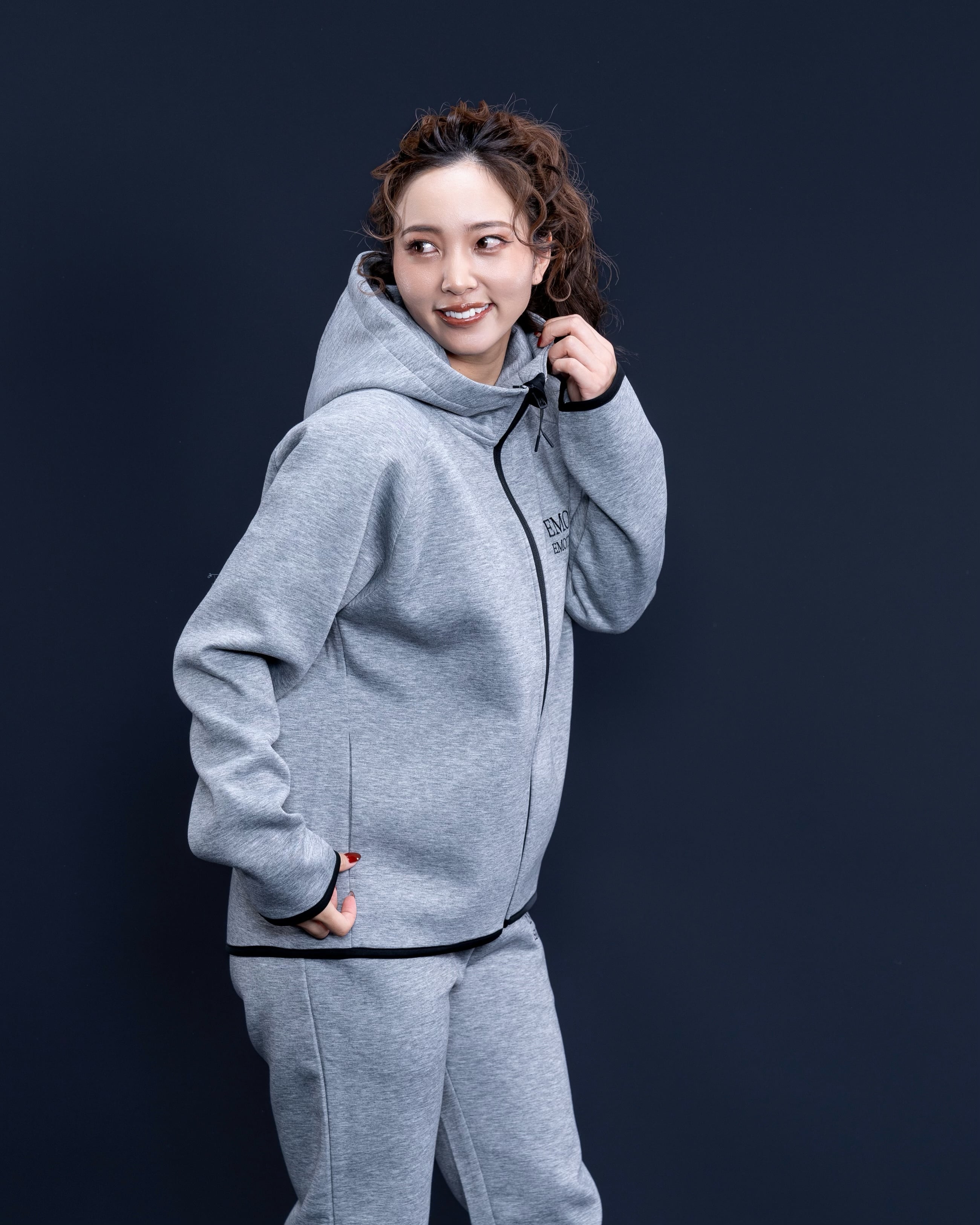 Cardboard Knit Zip Parker［EM25-05］2color | EMOVE