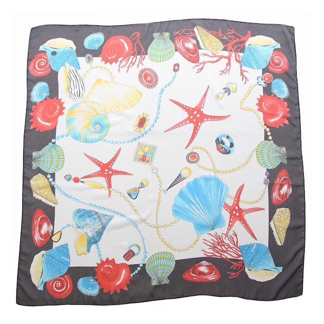 Marine Motif See-through Scarf