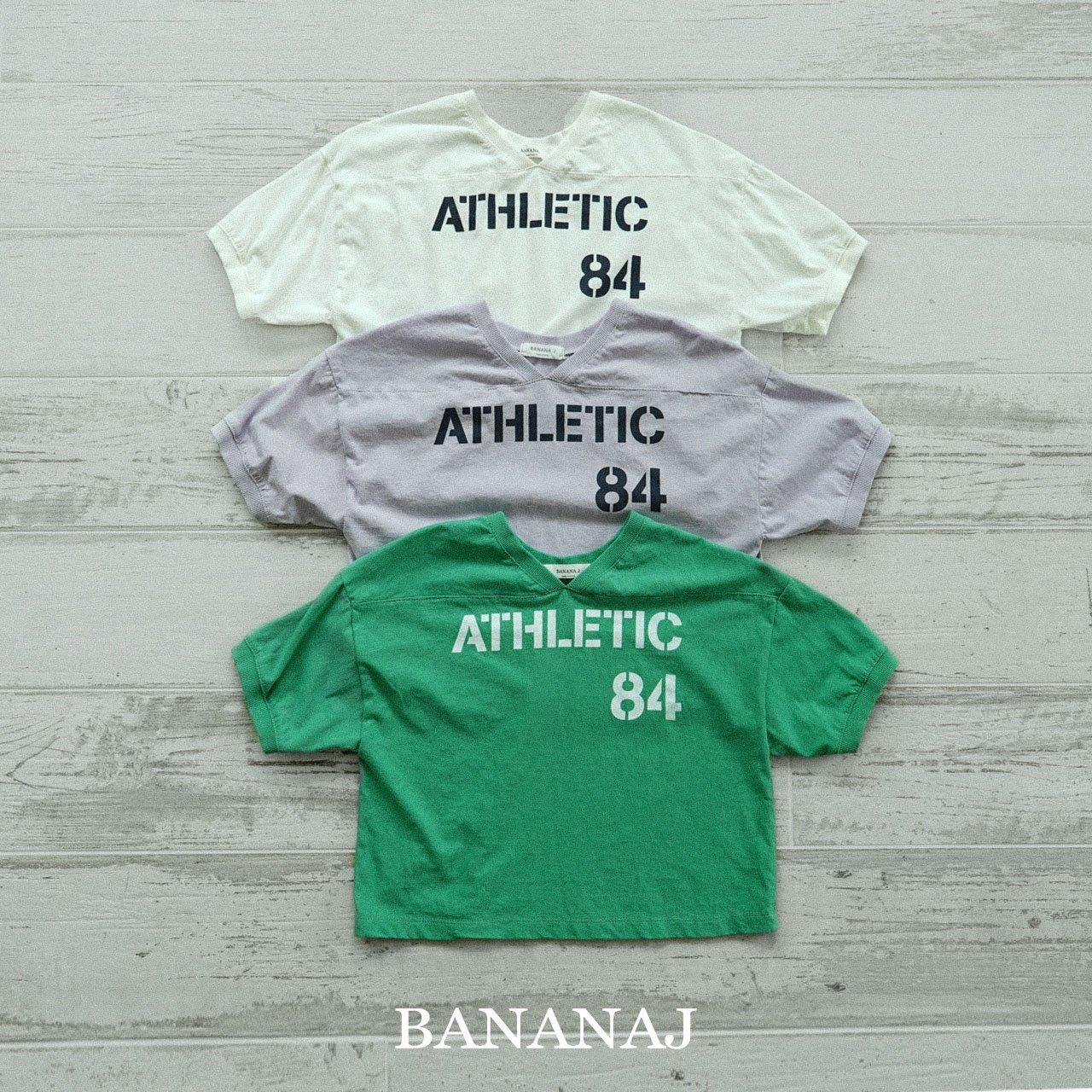 【Banana J】アスレチックTシャツ ホワイト　80〜100cm - 8