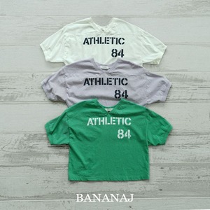 【Banana J】アスレチックTシャツ ホワイト　80〜100cm