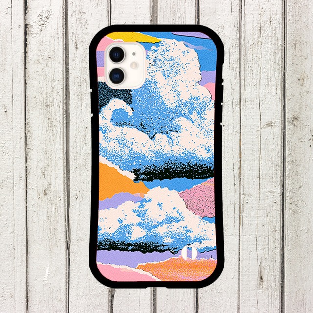 受注生産 iPhoneケース 青空と雲のカラフル風景コラージュ｜風景コラージュ ZINE020D