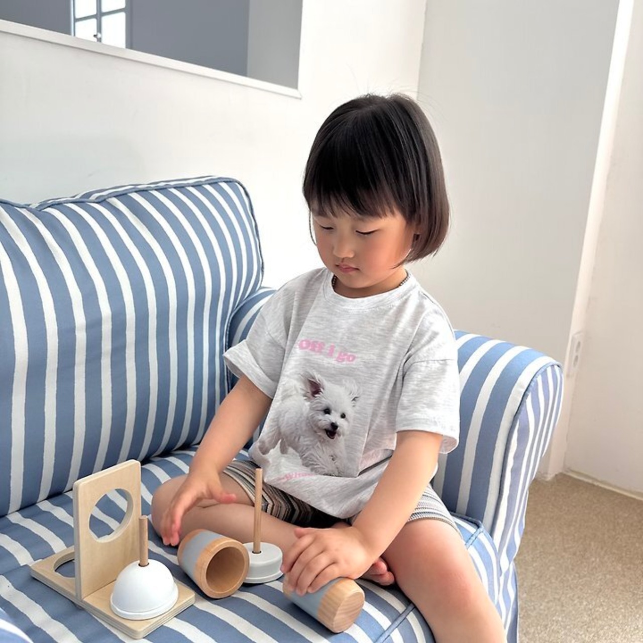 【取寄/韓国直送】Nightbebe  26/SM マルプーTシャツ ｜夏服｜韓国子供服