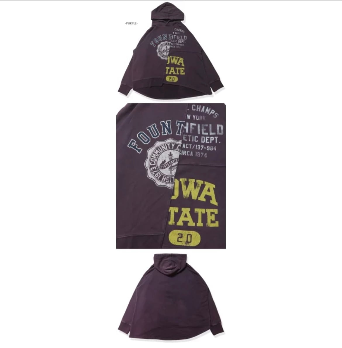 THRIFT STANDARD】裏毛リメイクパーカー(THEM-2340701) | 7BRIDGE