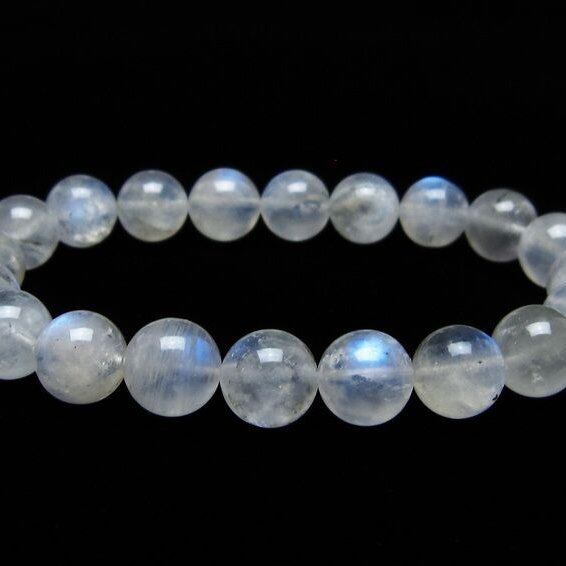 ムーンストーン ブレスレット 10mm 一点物 メール便可 [M便 1/10] 111-44482