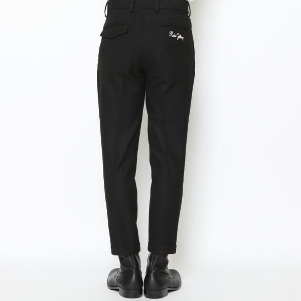 EMBROIDERED TUCK TROUSERS(MIX BLACK) / RUDE GALLERY | Cross Road Blues