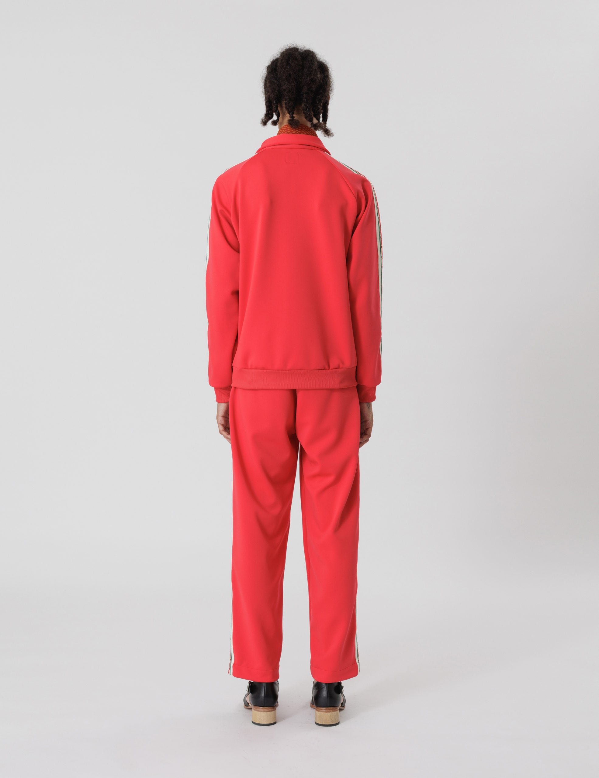 24SS】Sasquatchfabrix. LACE TAPE TRACK PANTS (RED) 24SS-PA9-012