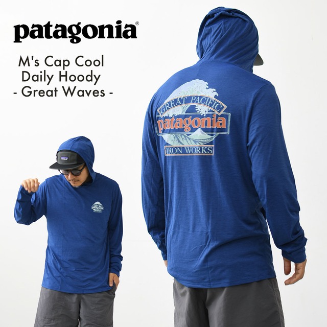 Patagonia [パタゴニア正規代理店] M's Cap Cool Daily Hoody - Great Waves [45499] メンズ・キャプリーン・クール・デイリー・フーディ（グレート・ウェーブス）・長袖・MEN'S [2026AW]