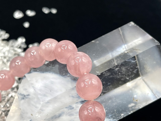 スタンダードブレスレット（マダガスカルローズクォーツ）