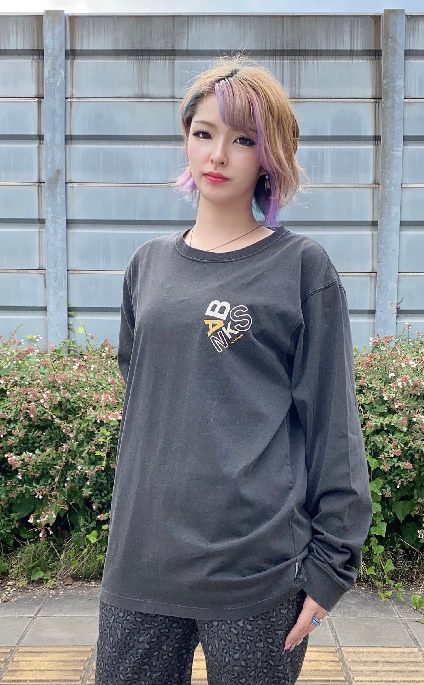 BANKS JOURNAL (バンクスジャーナル) DECODED LS ロンT ASMU1005 ブラック