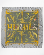 〈Hermès〉Carres 90 Scarf ANIMAL ALPHABET