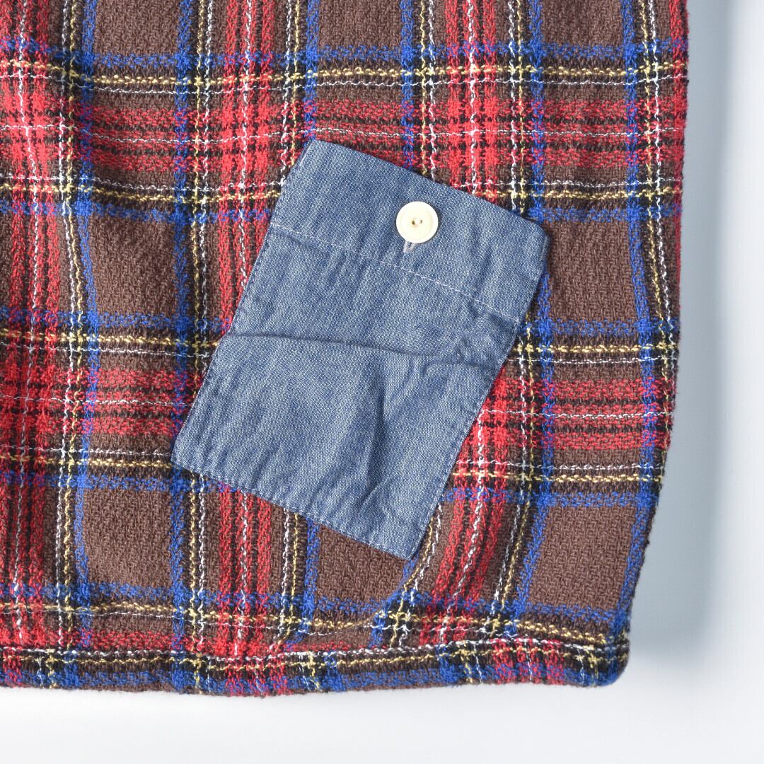 快晴堂 カイセイドウ ガールズタータンチェック・アルピーノスタンドヤッケ・ココアタータン【送料無料】