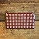 Ashi｜亜紙 Flat Pouch M＊Kroma Red 紙ポーチ クロマー メッシュ