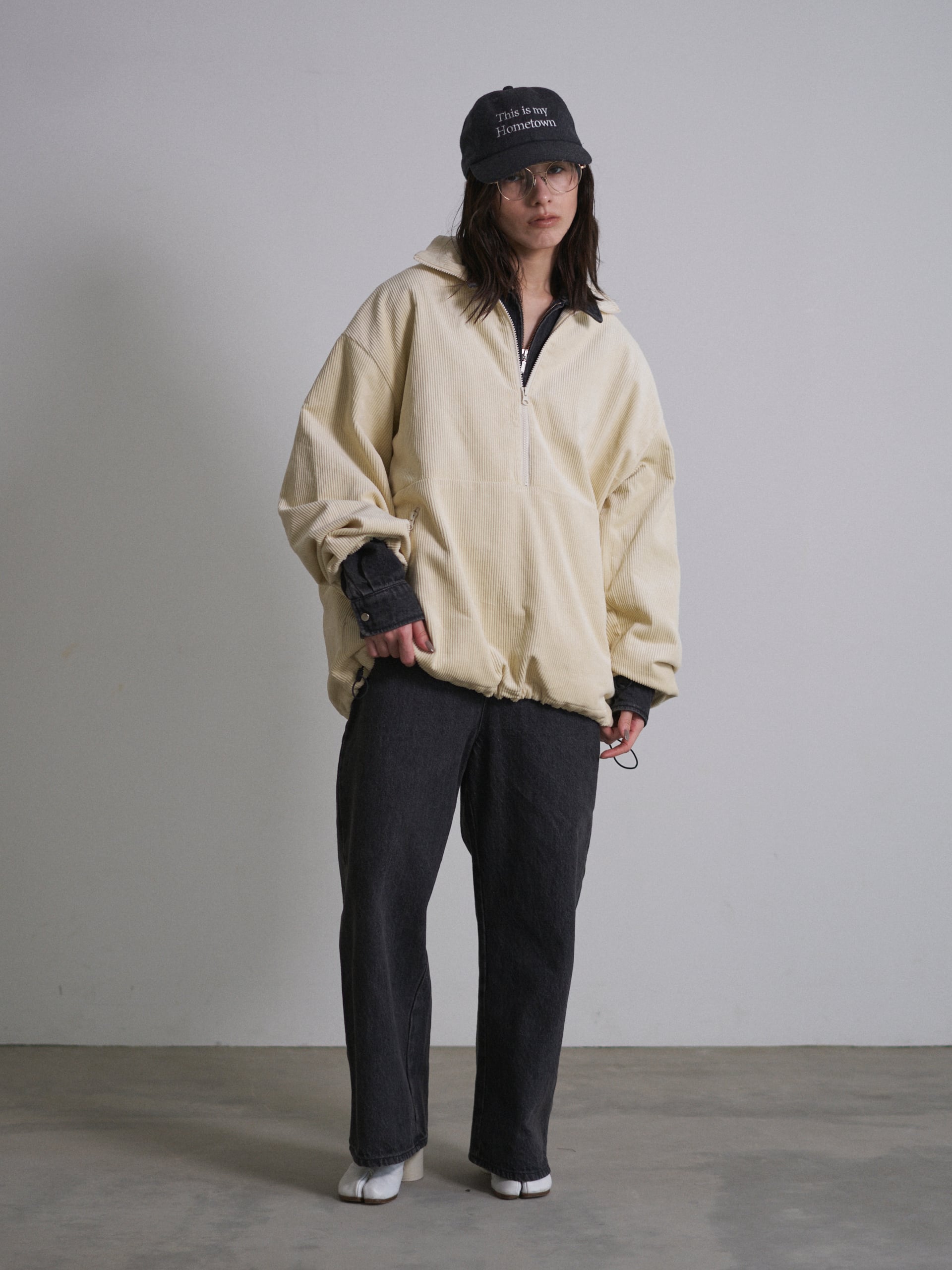 Olaf Corduroy half zip pullover | oll