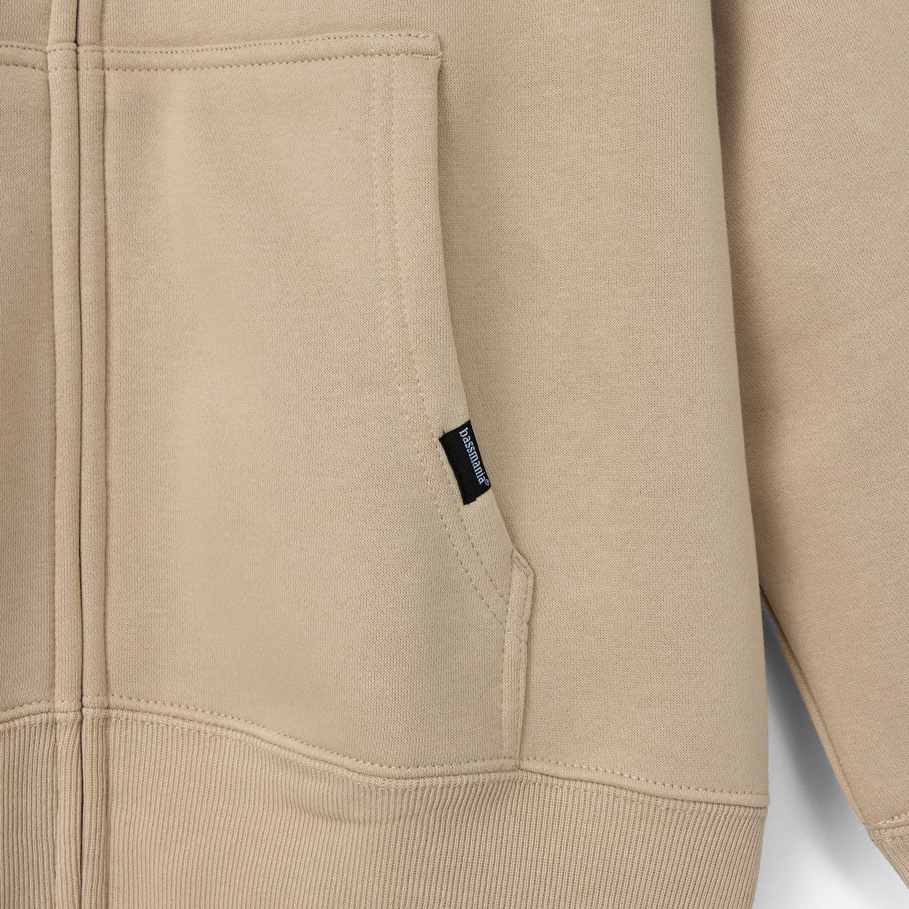 Logo Sweat Zip Parka [SAND BEG] | bassmania.jp