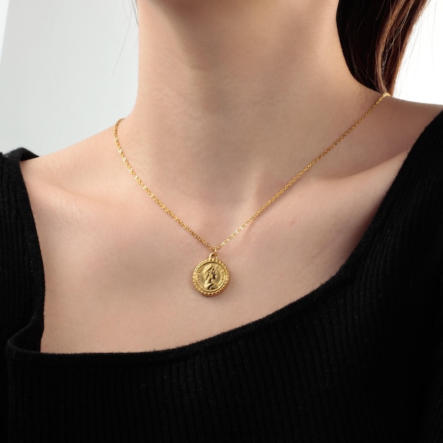 316L coin necklace 6  #n54