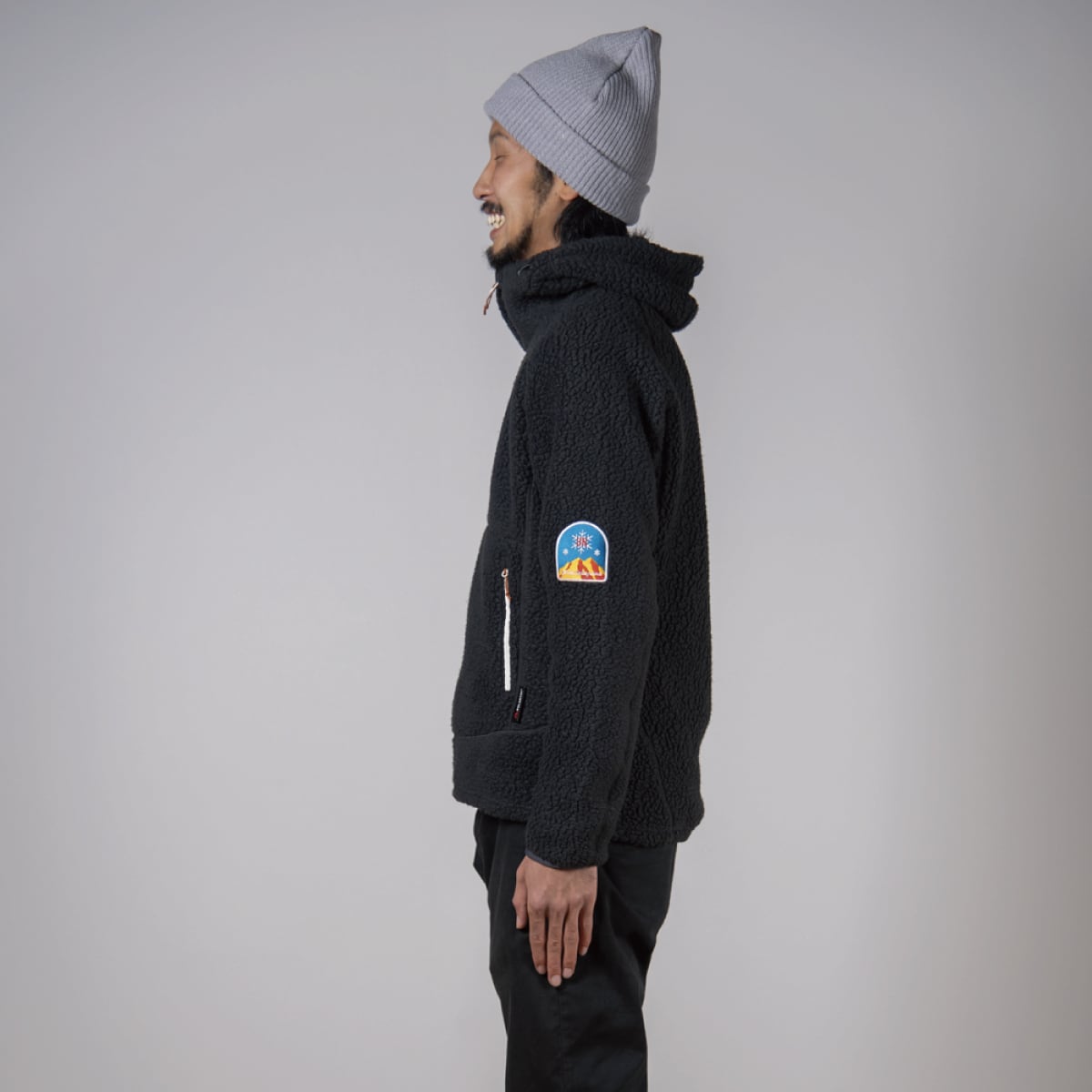 UN3500 Boa fleece hoody / Charcoalblack | unfudge ONLINE STORE powered by  BASE