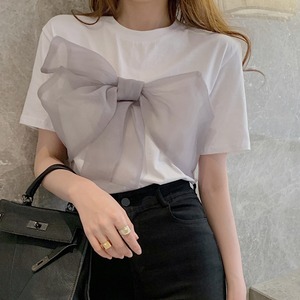 2色 トップス Tシャツ 半袖 リボン シャツ レディース 送料無料 大人可愛い かわいい きれいめ 大人女子 エレガント クルーネック ホワイト ブラック ツートーン バイカラー 肌見せ 無地 春 夏 ガーリー 10代 20代 大人 学生 韓国系 お出かけ 外出 きれいめカジュアル 着回し ファッション デート コーディネート 重ね着 休日 特別な日 お祝い 記念日 メンズウケ カジュアル 普段着 春コーデ 夏コーデ 韓国 おしゃれ シンプル スタイル ゆったり 韓国ファッション 30代 ママコーデ