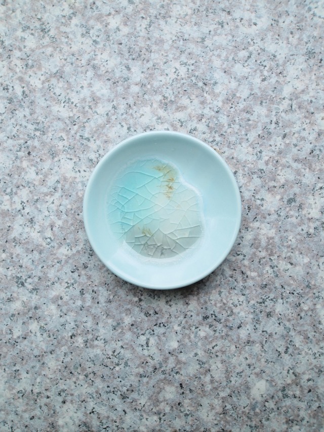 KILNOUT　豆皿／mamezara　water-01（green-grey）【KIL-MZ-water-01-GRNGR】