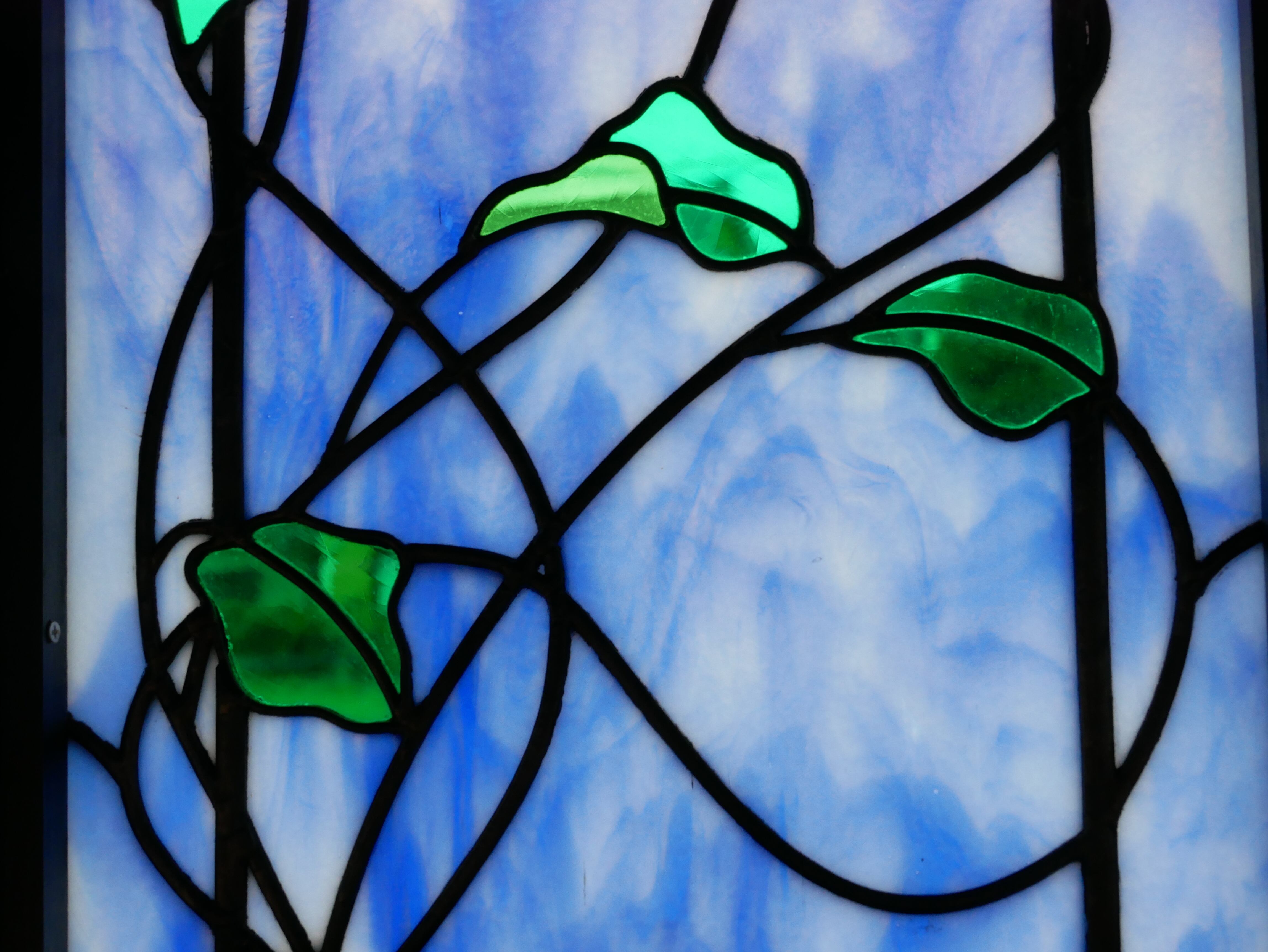 セミオーダー受付】パネル 「蔓の花」 KK | ステンドグラス工房かわも