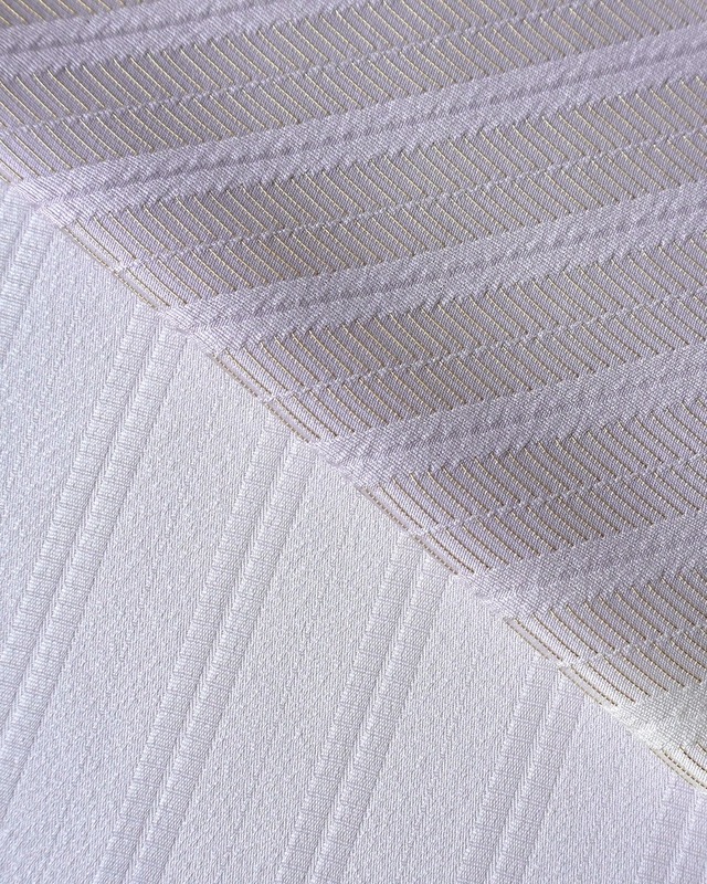 【帯揚げ】金糸斜めぼかし　牡丹鼠✕乳白色　帯揚げ　250515⑥