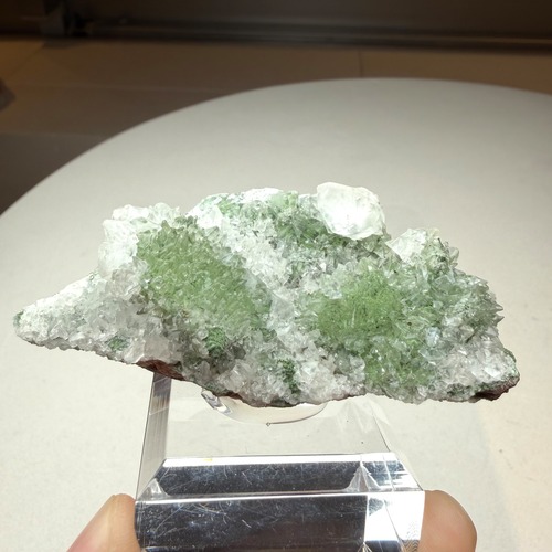コニカルサイト / カルサイト【Conichalcite with Calcite】メキシコ産