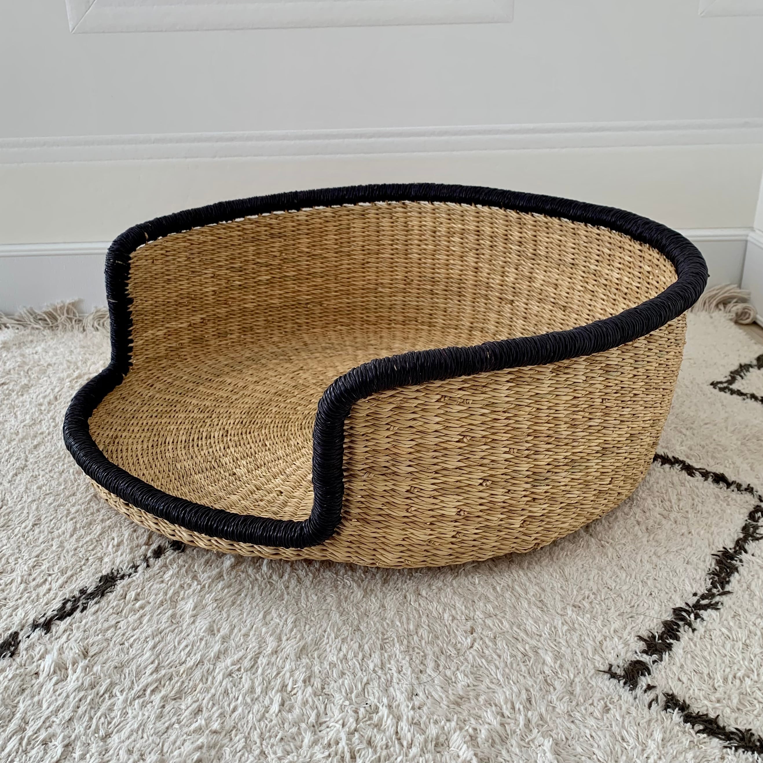 ボルガバスケット ペットベッド ラウンド45 ブラックエッジ | クークー