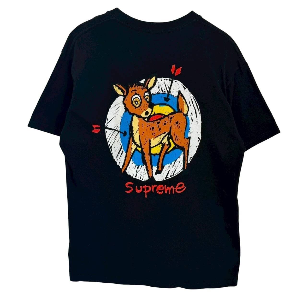 supreme シュプリーム Tシャツ M ワンポイントロゴ バックロゴ バンビ