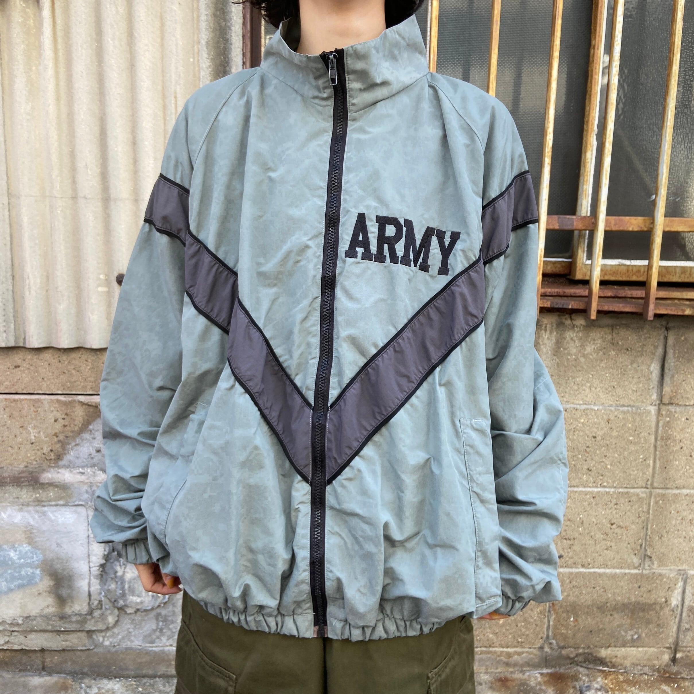 ★美品★IPFU ナイロンジャケット　ARMY  米軍　Ｌ/ロング　ミリタリー