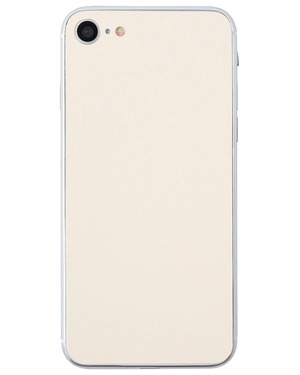 【在庫のみ】スキンシール iPhone SE3 SE2 第3/2世代 背面 互換 くすみ 無地 シンプル 側面なし MILK TEA （3）