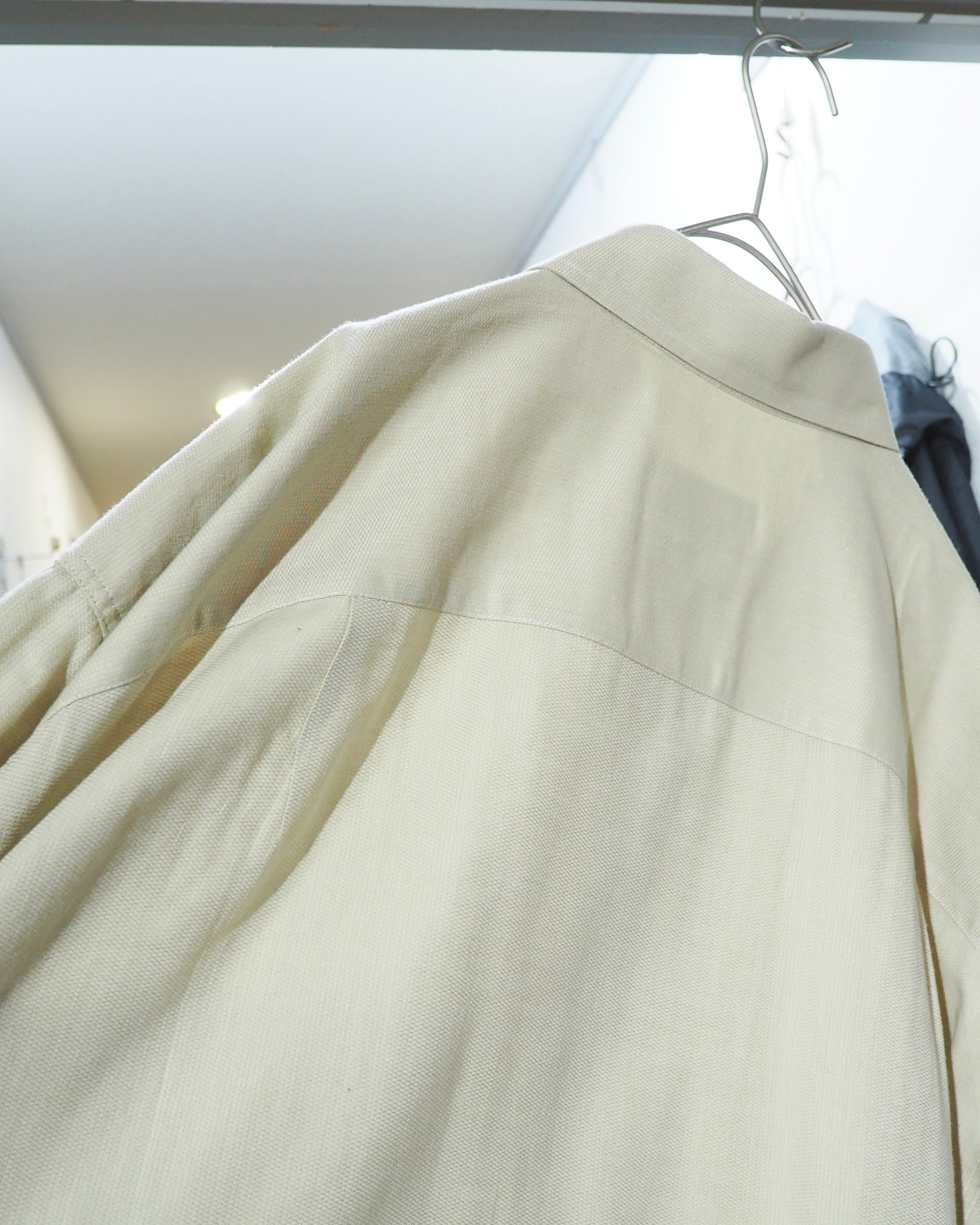 " Ermenegildo Zegna " Soft Ecru White Color vintage loose shirt